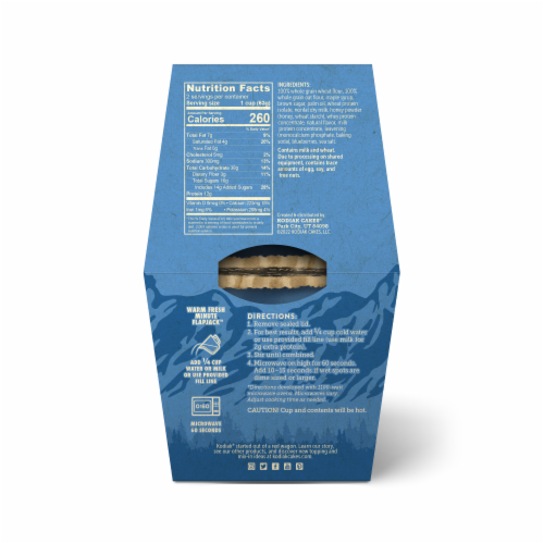 Kodiak® Blueberry & Maple Flapjack in a Cup Perspective: back