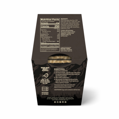 Kodiak® Buttermilk & Maple Flapjack Protein Power Cup Perspective: back