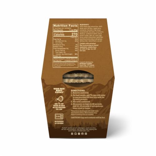 Kodiak® Chocolate Chip & Maple Flapjack Protein Power Cup Perspective: back