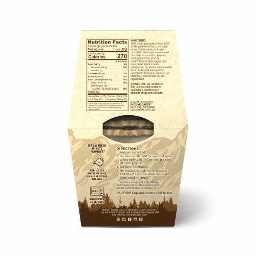 Kodiak® S'mores Flapjack Protein Power Cup Perspective: back