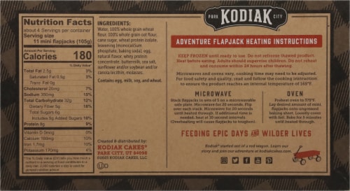 Kodiak Cubs Mini Flapjacks Perspective: back