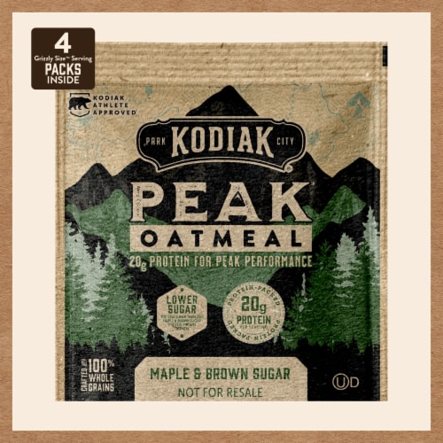 Kodiak Peak™ Maple & Brown Sugar Lower Sugar Protein Instant Oatmeal