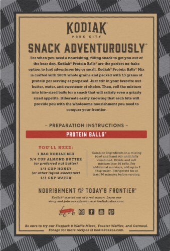 Kodiak Snickerdoodle Protein Balls Perspective: back