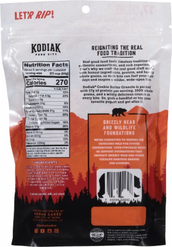 Kodiak® Protein-Packed Cookie Butter Granola Perspective: back