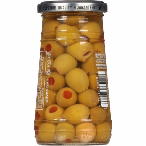 Early California® Pimiento Stuffed Manzilla Green Olives Perspective: back
