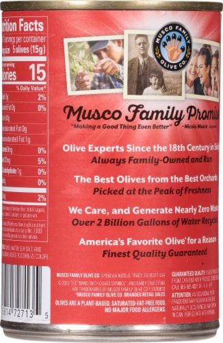 Early California® Medium Pitted Black Ripe Olives Perspective: back