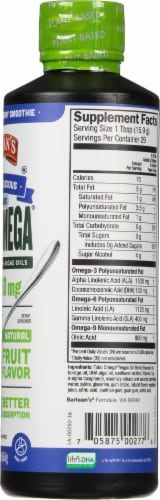 Barlean's Total Omega Pomegranate Blueberry Fish Oil Perspective: back