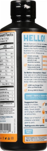 Barlean's Mango Peach Omega Swirl Fish Oil Perspective: back