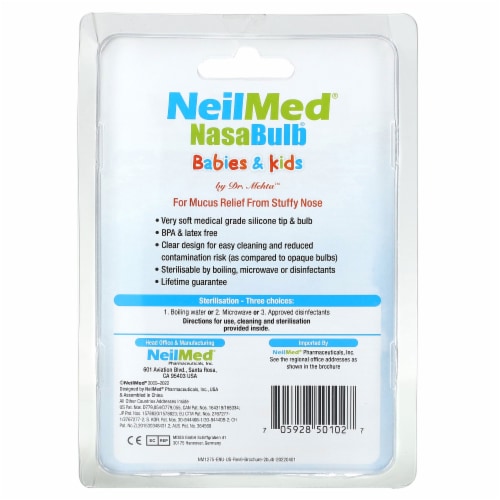 NeilMed® Nasabulb® Babies & Kids Nasal Aspirator Perspective: back