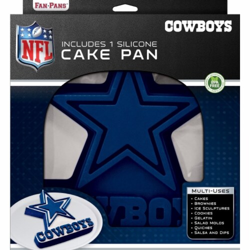 MasterPieces Game Day - FanPans NFL Dallas Cowboys Team Logo Silicone Cake Pan - Dishwasher Perspective: back
