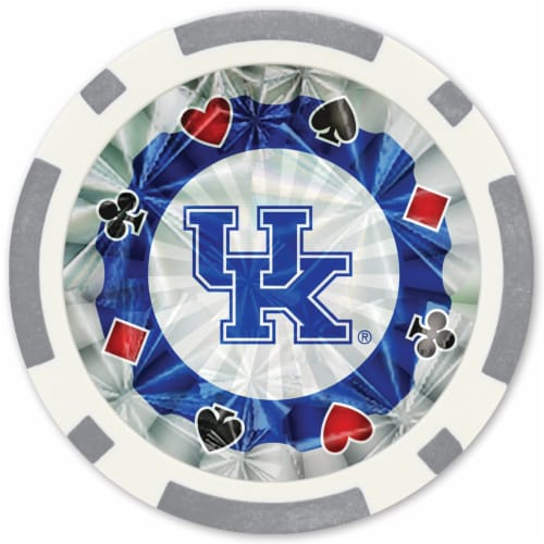 Masterpieces University of Kentucky® Silver Collector's Edition Poker Chips Perspective: back
