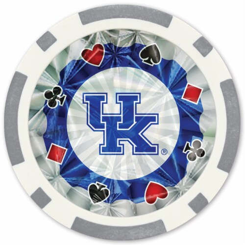 Masterpieces University of Kentucky® Silver Collector's Edition Poker Chips Perspective: back