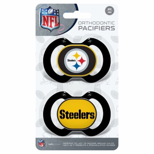 PIT NFL 2pk Pacifiers Perspective: back