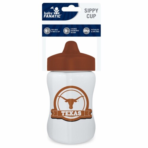 Baby Fanatic Toddler and Baby unisex 9 oz. Sippy Cup - NCAA Texas Longhorns Perspective: back