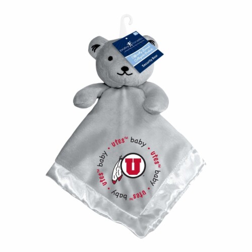 BabyFanatic Gray Security Bear - NCAA Utah Utes - Officially Licensed Snuggle Buddy Perspective: back