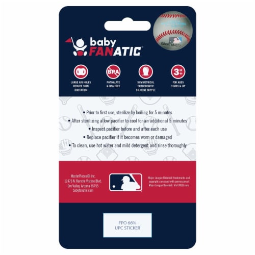 MasterPieces Cincinnati Reds - Pacifier 2-Pack Perspective: back