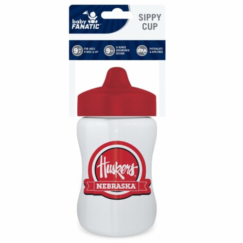 Baby Fanatic Toddler and Baby Unisex 9 oz. Sippy Cup NCAA Nebraska Cornhuskers Perspective: back