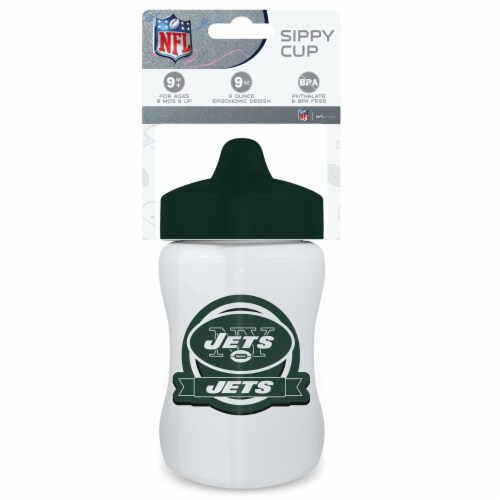 Baby Fanatic Toddler and Baby Unisex 9 oz. Sippy Cup NFL New York Jets Perspective: back