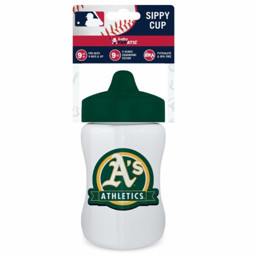 Baby Fanatic Toddler and Baby Unisex 9 oz. Sippy Cup MLB Oakland Athletics Perspective: back