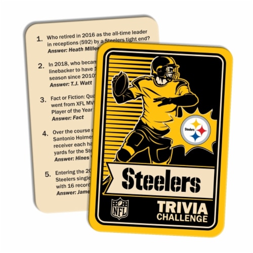 Pittsburgh Steelers Trivia Game Perspective: back