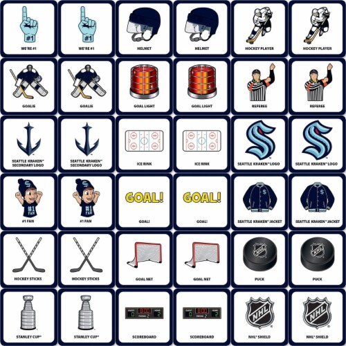 Seattle Kraken Matching Game Perspective: back