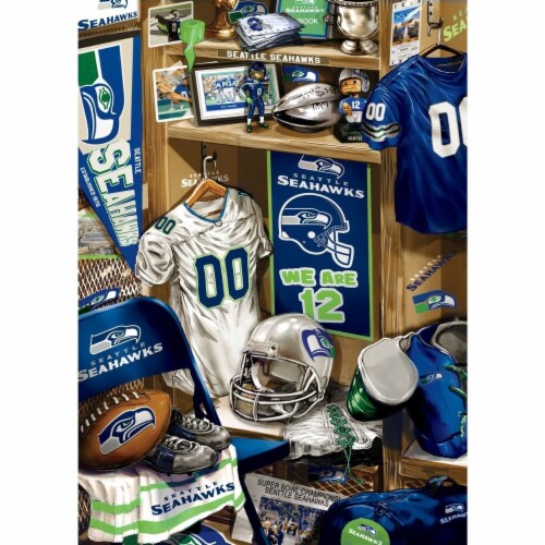 Seattle Seahawks Locker Room 500 pc Perspective: back