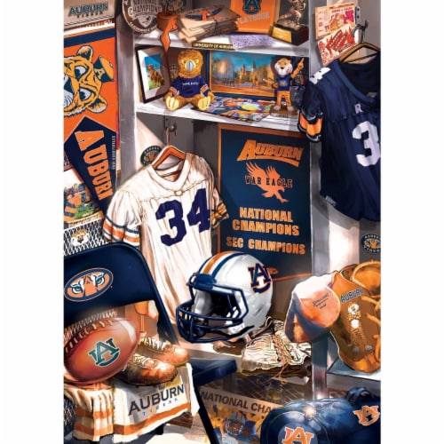 Masterpieces Auburn Tigers - Locker Room 500 Piece Jigsaw Puzzle Perspective: back