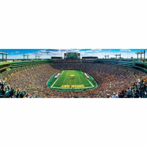 MasterPieces Green Bay Packers End Zone Panoramic Puzzle Perspective: back