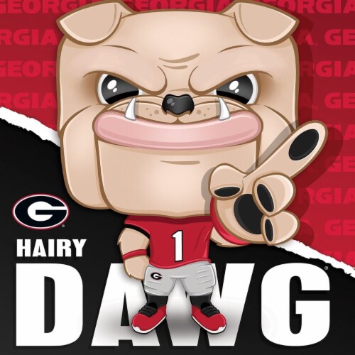 Masterpieces Hairy Dawg - Georgia Bulldogs Mascot 100 Piece Jigsaw Puzzle Perspective: back