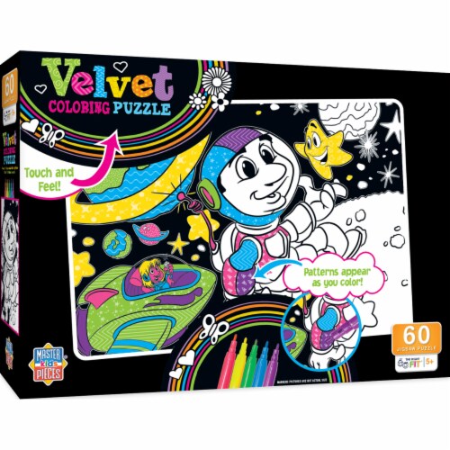MasterPieces 60 Piece Jigsaw Puzzle for Kids – Space Astronauts – 14 x19 Perspective: back