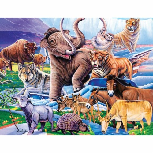 MasterPieces® World of Animals™ Ice Age Friends Kids Jigsaw Puzzle Perspective: back