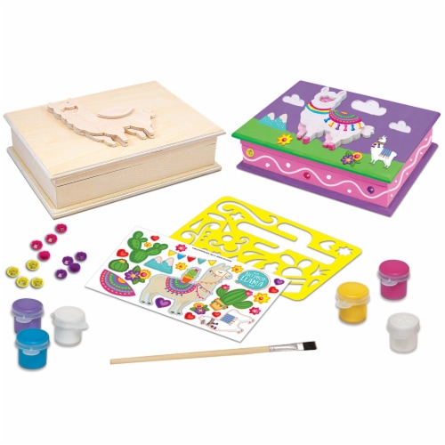 Masterpieces® Works of Ahhh…® Wooden Jewelry Box Craft Kit Perspective: back