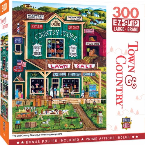 The Old Country Store 300 Piece Large EZ Grip Jigsaw Puzzle Perspective: back