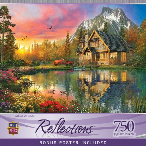 MasterPieces 750 Piece Jigsaw Puzzle For Adults, Family, Or Kids - A Breath of Fresh Air - Perspective: back