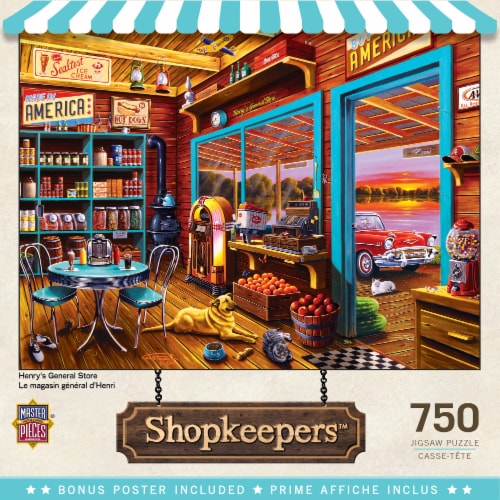 MasterPieces® Shopkeepers™ Henry's General Store Puzzle Perspective: back