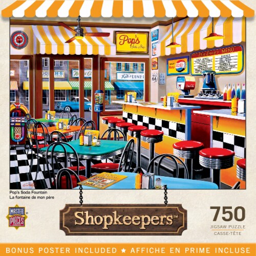 MasterPieces® Shopkeepers™ Pop's Soda Fountain Puzzle Perspective: back