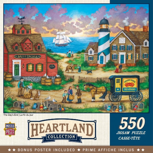 Master Pieces® Heartland™ Collection The Day's End Puzzle Perspective: back