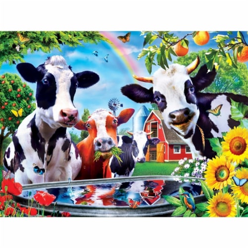 MasterPieces® Green Acres Moo Love EZ Grip™ Puzzle Perspective: back
