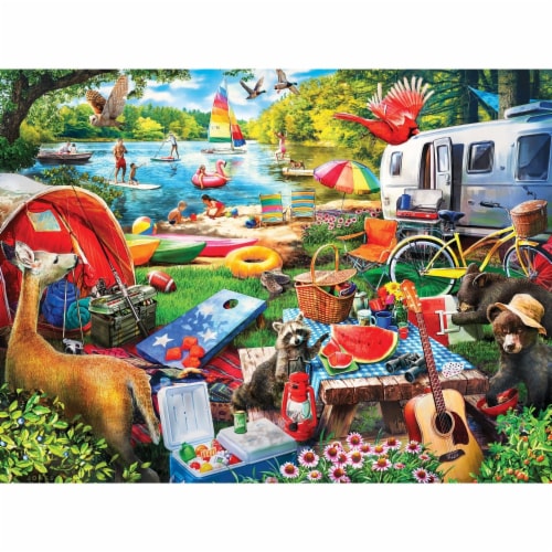 MasterPieces® Campside™ Little Rascals EZ Grip™ Puzzle Perspective: back