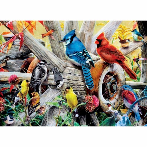MasterPieces® Audubon Backyard Birds Puzzle Perspective: back