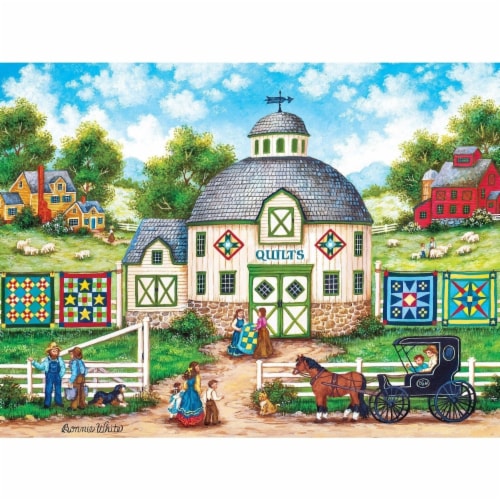 MasterPieces® Heartland Collection™ The Quilt Barn Puzzle Perspective: back