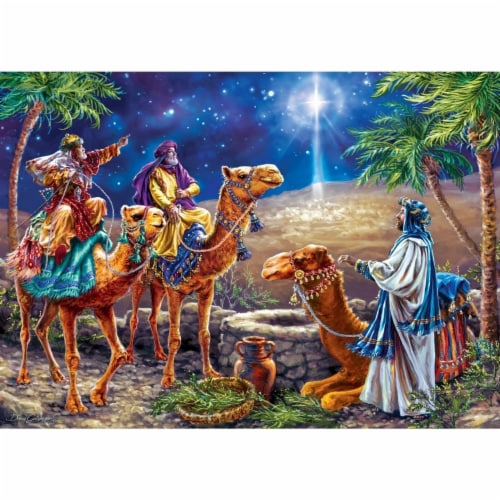 Three Magi 500 Piece Glitter Jigsaw Puzzle Perspective: back