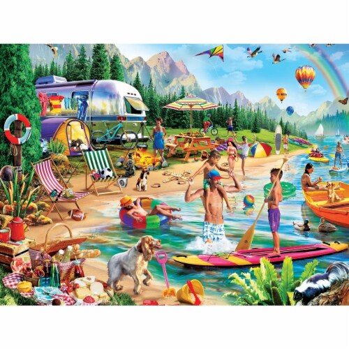 MasterPieces® Campside™ Day at the Lake EZ Grip Puzzle Perspective: back