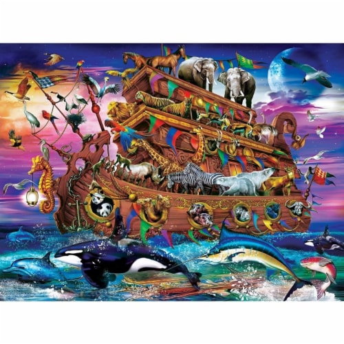 MasterPieces® Medley™ Noah's Ark EZ Grip™ Jigsaw Puzzle Perspective: back