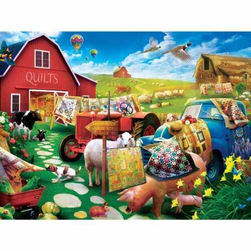 MasterPieces® Green Acres™ Quilt Country EZ Grip™ Puzzle Perspective: back