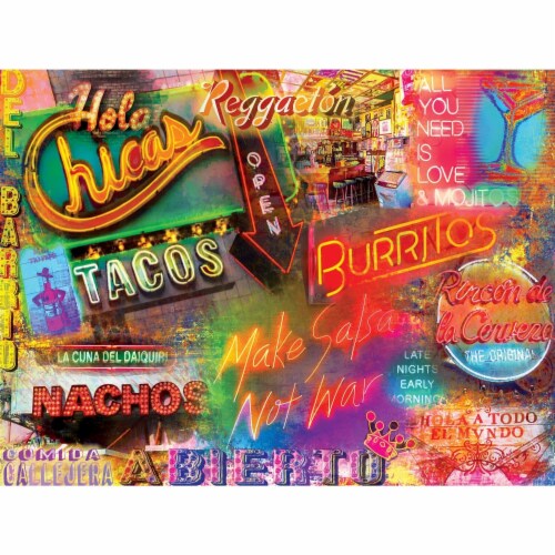 MasterPieces® Good Eats™ En El Barrio Puzzle Perspective: back