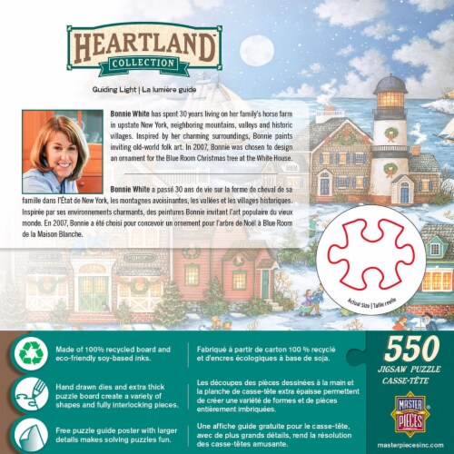 MasterPieces® Heartland Collection™ Guilding Light Jigsaw Puzzle Perspective: back