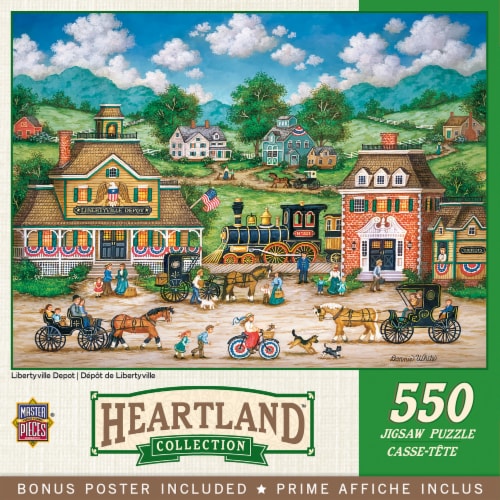 MasterPieces® Heartland™ Collection Libertyville Depot Puzzle Perspective: back