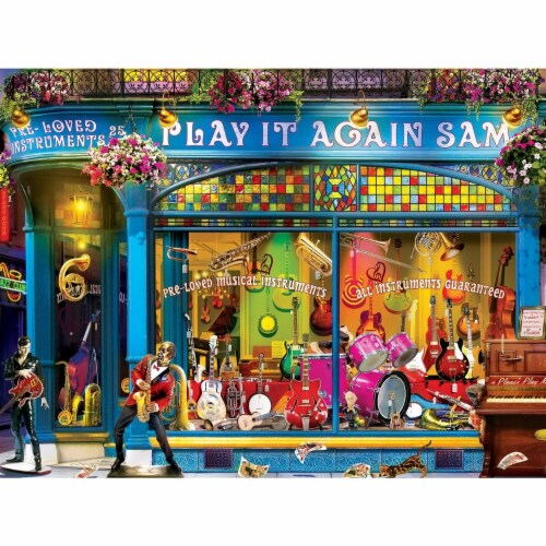 MasterPieces® Shopkeepers™ Collection Play It Again Sam Jigsaw Puzzle Perspective: back