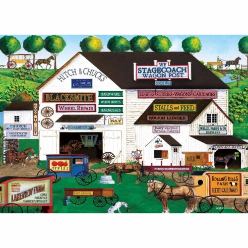 MasterPieces® Americana™ Free Wheeling EZ Grip™ Puzzle Perspective: back